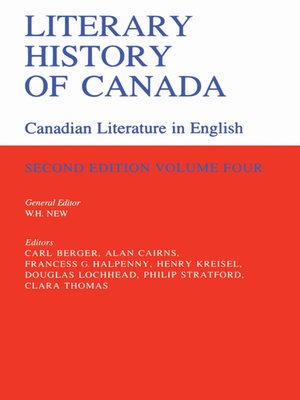 cover image of Literary History of Canada